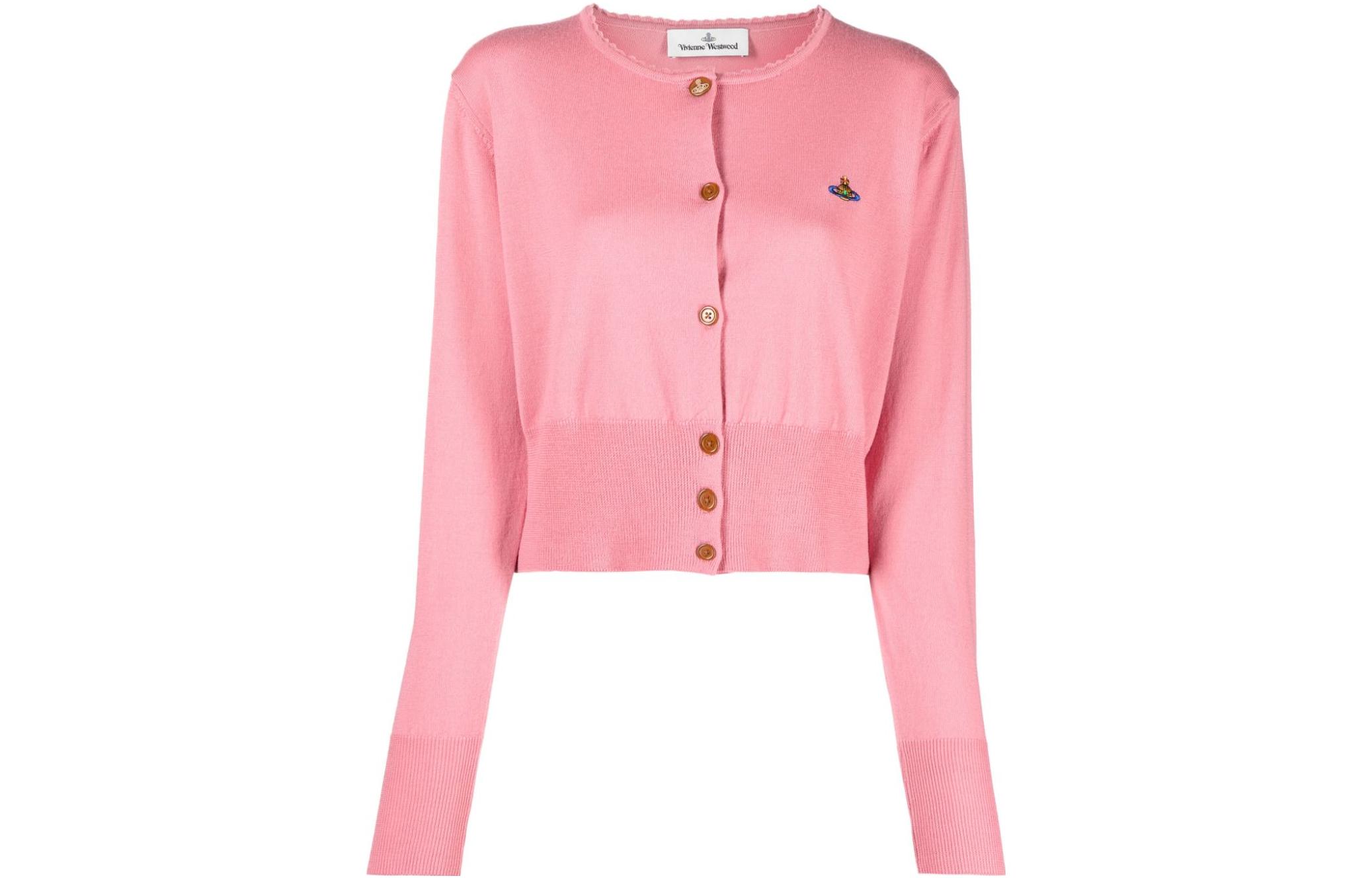 Кардиган с длинными рукавами и пуговицами-шариками Vivienne Westwood, цвет жевательной резинки
Кардиган с длинными рукавами и пуговицами-шариками Vivienne Westwood, цвет жевательной резинки