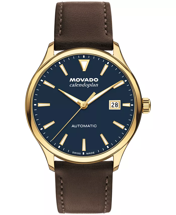 Мужские часы Calendoplan Swiss Automatic с шоколадным кожаным ремешком, 40mm Movado
Мужские часы Calendoplan Swiss Automatic с шоколадным кожаным ремешком, 40mm Movado