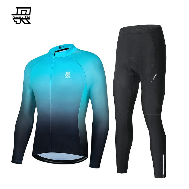 Комплект одежды для велоспорта унисекс ROGTYO тайтсы и джерси утепленные на весну и осень, черный 
Комплект одежды для велоспорта унисекс ROGTYO тайтсы и джерси утепленные на весну и осень, черный