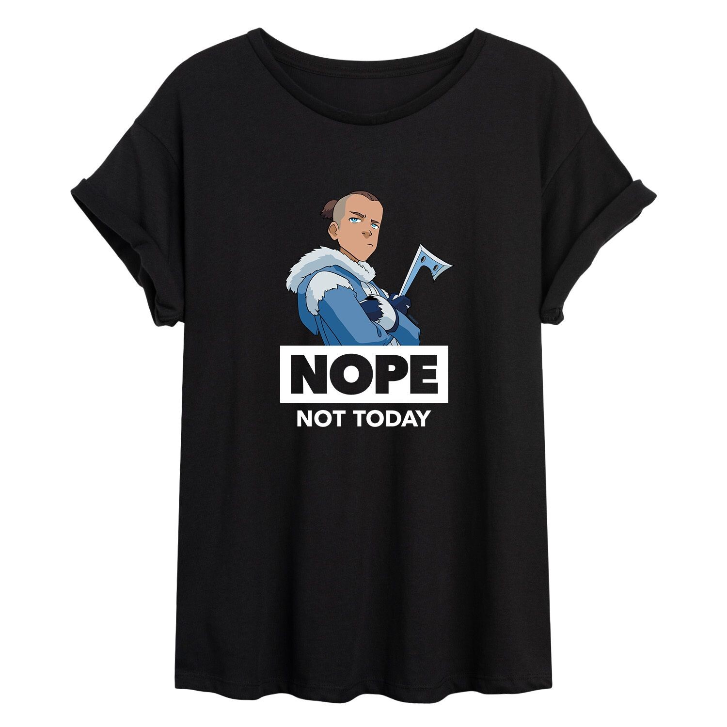 Футболка с струящимся рисунком и рисунком «Аватар для юниоров» Сокка «Нет, не сегодня» Licensed Character
Футболка с струящимся рисунком и рисунком «Аватар для юниоров» Сокка «Нет, не сегодня» Licensed Character