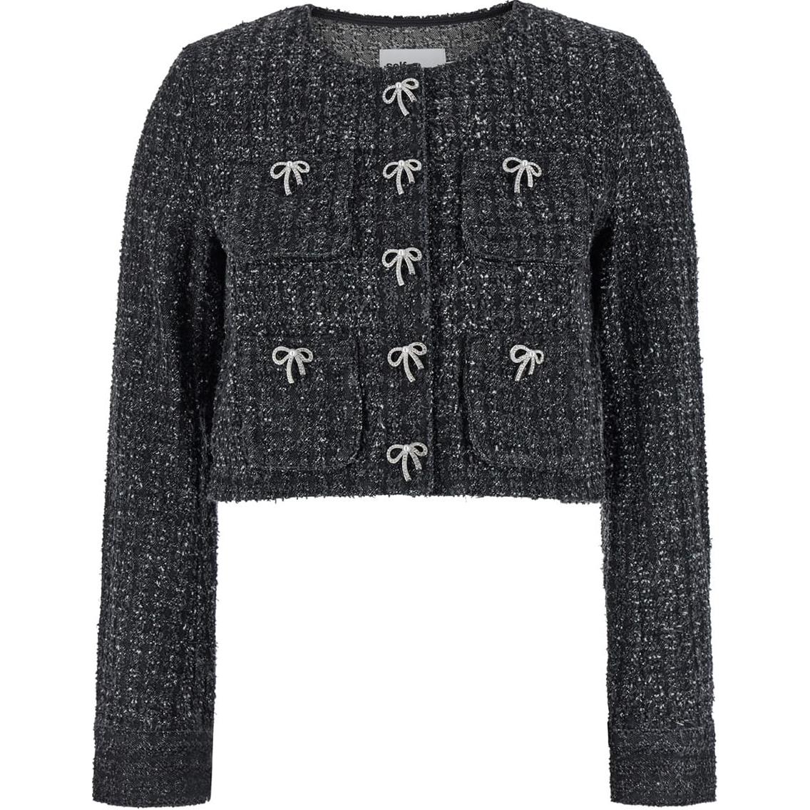 Джинсовая куртка с бантом Self-portrait, черный
Джинсовая куртка с бантом Self-portrait, черный