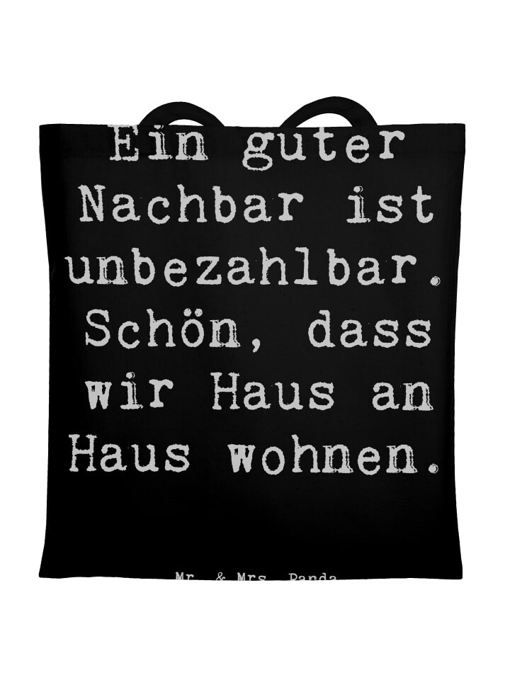 Сумка для переноски Mr & Mrs Panda Guter Nachbar, черный
Сумка для переноски Mr & Mrs Panda Guter Nachbar, черный