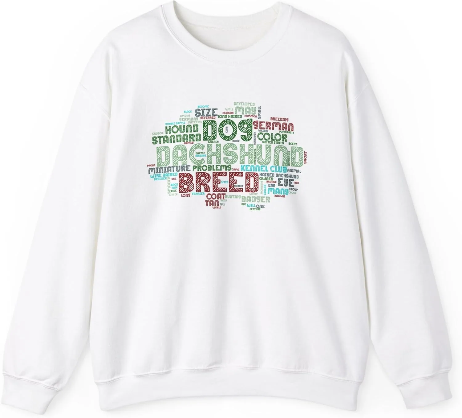 Свитшот Dachshund Word Art, уютный подарок для любителей собак
Свитшот Dachshund Word Art, уютный подарок для любителей собак