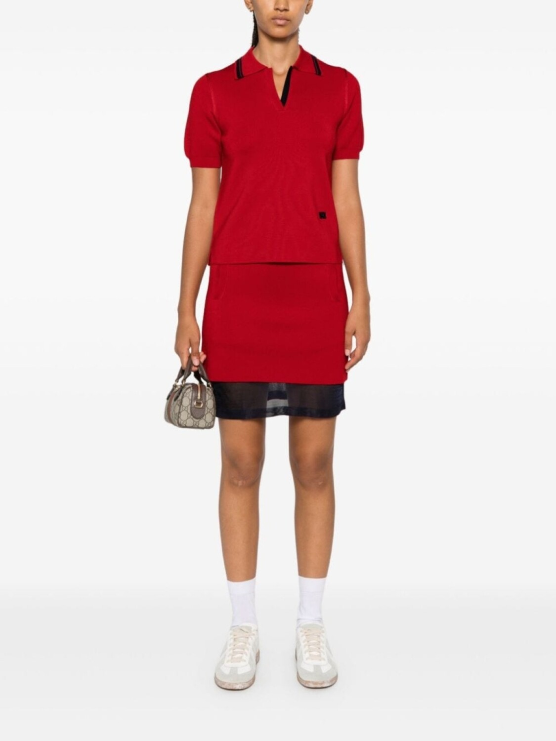 Wales Bonner поло-топ Verse, красный
Wales Bonner поло-топ Verse, красный