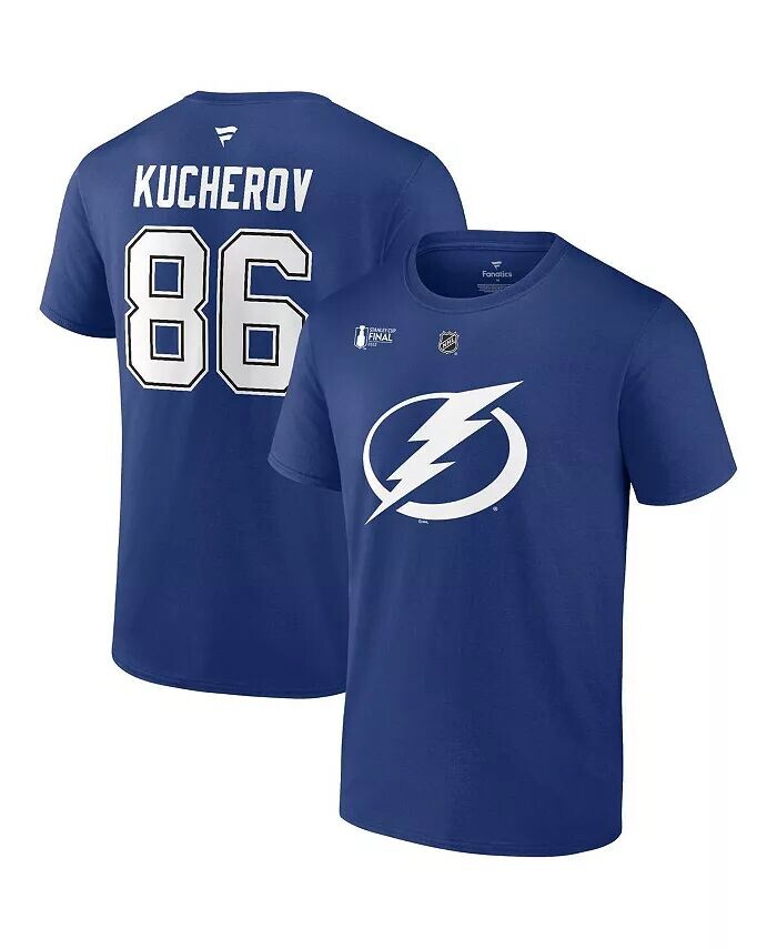 Мужская синяя футболка Никиты Кучерова Tampa Bay Lightning финала Кубка Стэнли 2022 с аутентичным именем и номером Stack Fanatics, синий
Мужская синяя футболка Никиты Кучерова Tampa Bay Lightning финала Кубка Стэнли 2022 с аутентичным именем и номером Stack Fanatics, синий