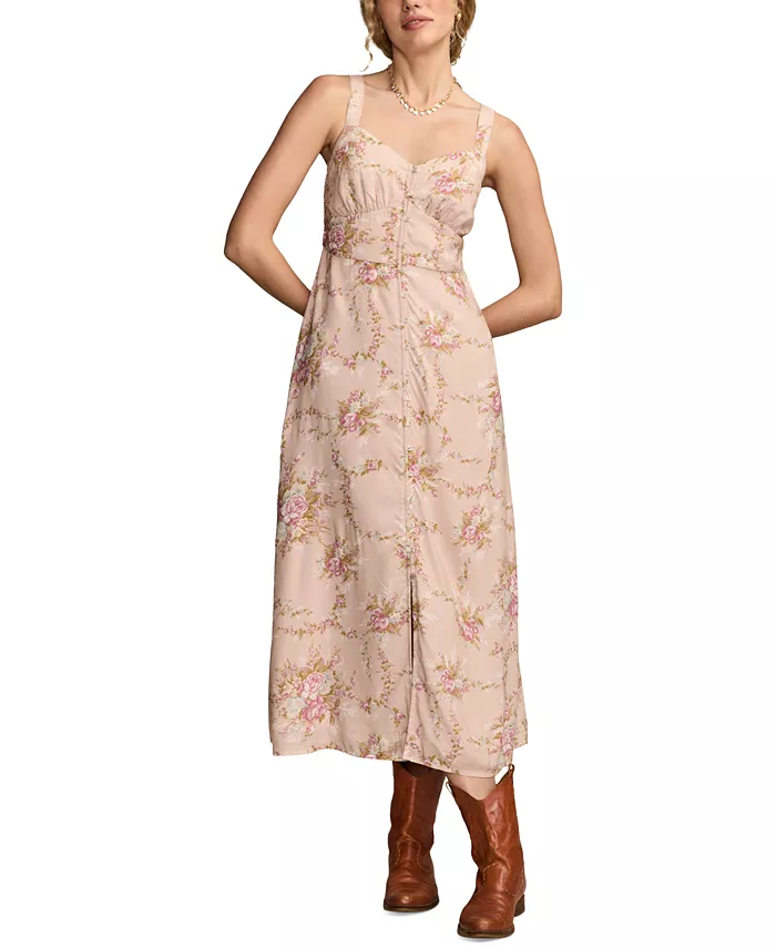 Женское платье миди без рукавов с вырезом сердечком Lucky Brand, розовый
Женское платье миди без рукавов с вырезом сердечком Lucky Brand, розовый