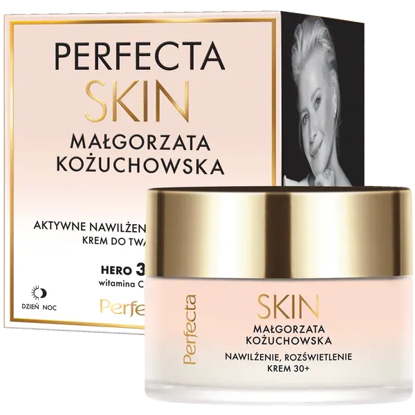 Увлажняющий и осветляющий крем для лица 30+ для дня и ночи, 50 мл Perfecta Skin małgorzata kożuchowska 
Увлажняющий и осветляющий крем для лица 30+ для дня и ночи, 50 мл Perfecta Skin małgorzata kożuchowska