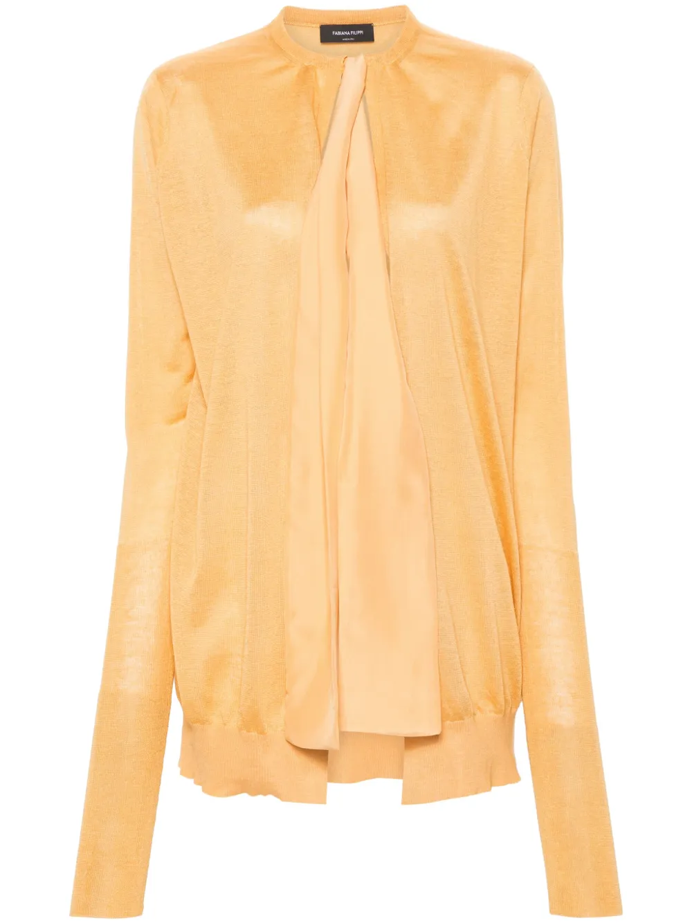 Кардиган тонкой вязки Fabiana Filippi, желтый
Кардиган тонкой вязки Fabiana Filippi, желтый