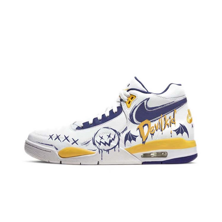 Nike Наследие полета противоскользящие износостойкие полувысокие винтажные баскетбольные кроссовки мужские бело-желто-синие Legacy
Nike Наследие полета противоскользящие износостойкие полувысокие винтажные баскетбольные кроссовки мужские бело-желто-синие Legacy