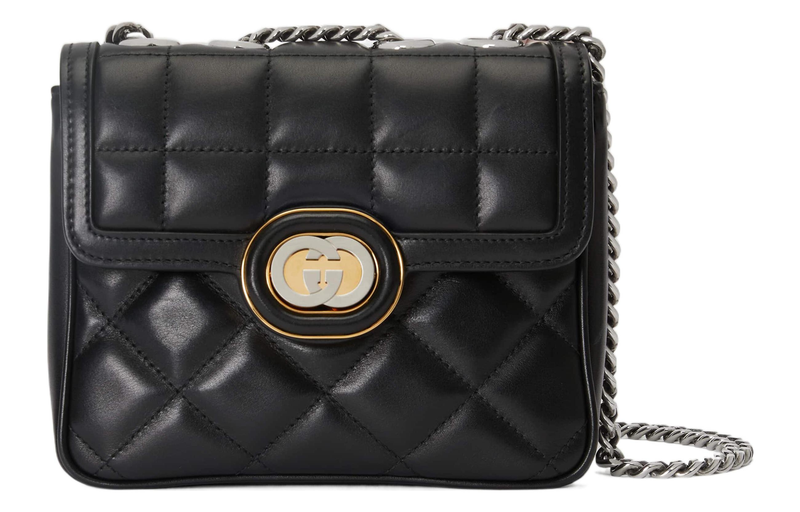 Кожаная портативная сумка через плечо, женская черная GUCCI
Кожаная портативная сумка через плечо, женская черная GUCCI