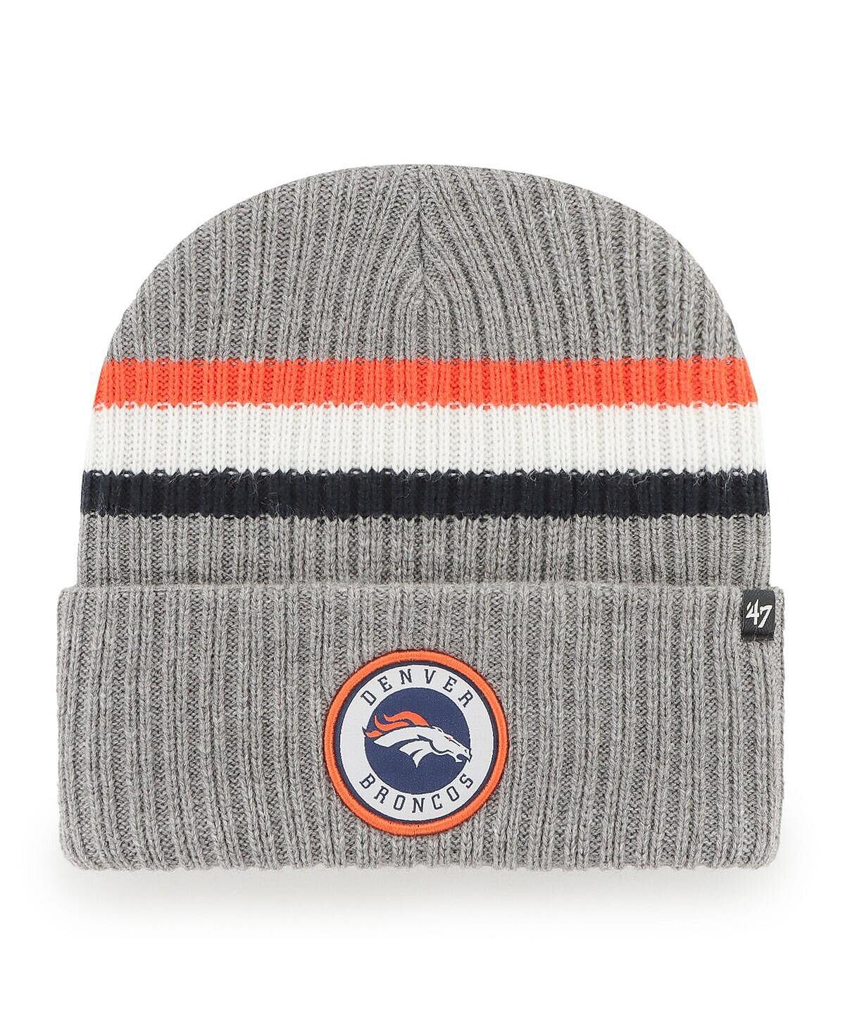 Мужская серая вязаная шапка Denver Broncos Highline с манжетами '47 Brand
Мужская серая вязаная шапка Denver Broncos Highline с манжетами '47 Brand