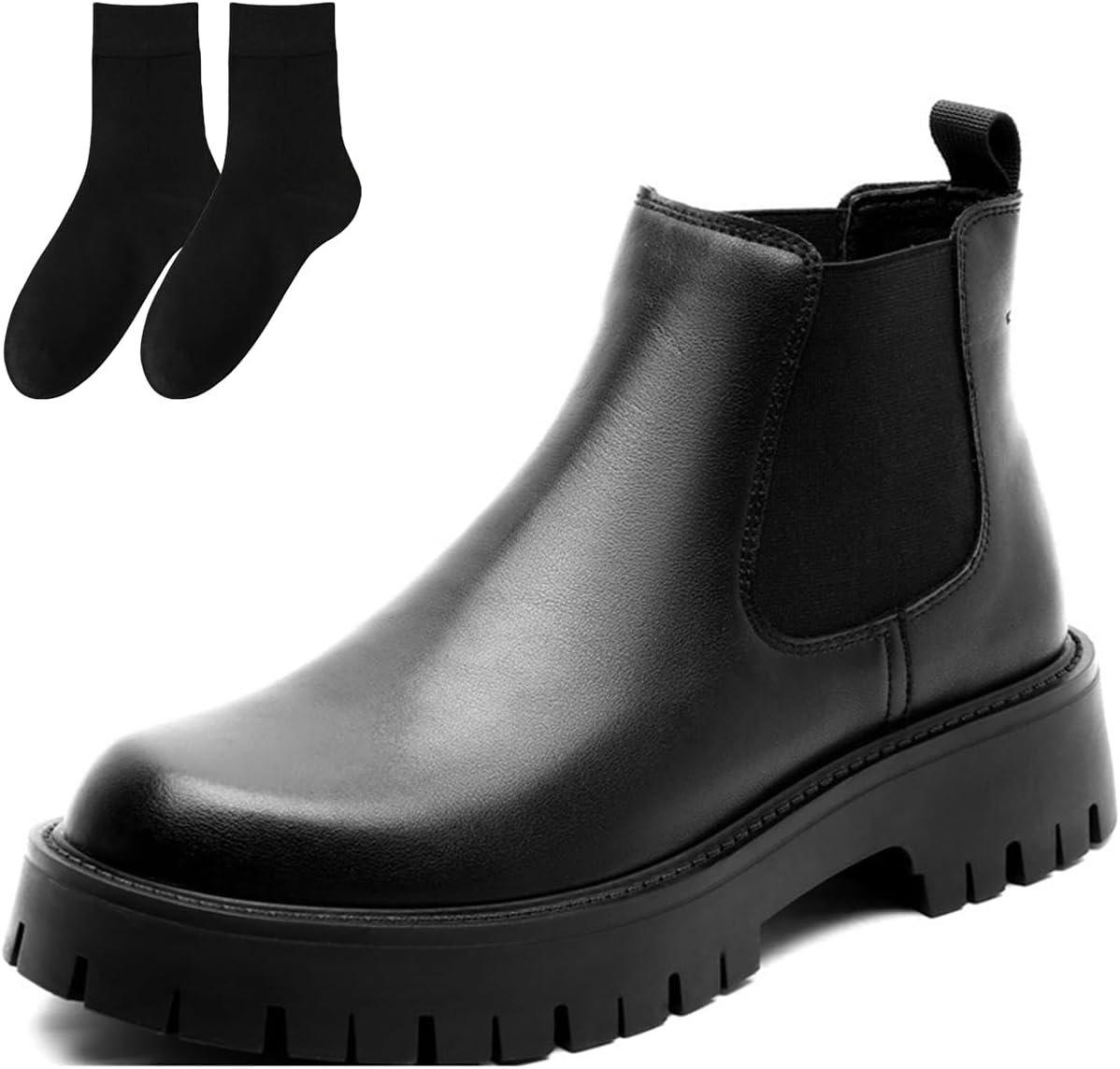 Мужские кожаные ботильоны челси, классические стильные ботильоны без шнурков, повседневные ботильоны с противоскользящей подошвой Generic, черный
Мужские кожаные ботильоны челси, классические стильные ботильоны без шнурков, повседневные ботильоны с противоскользящей подошвой Generic, черный
