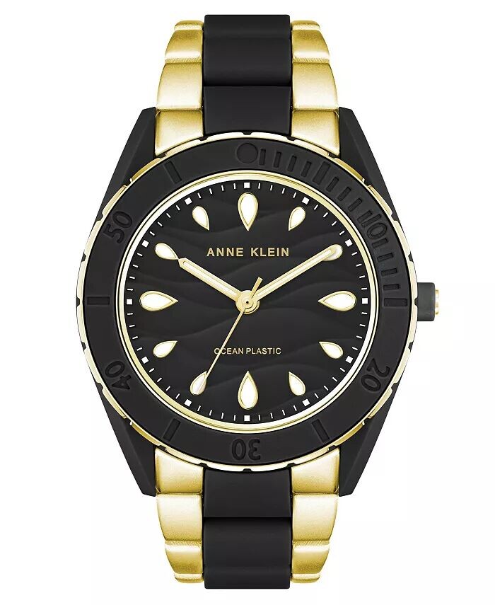 Женские кварцевые часы с тремя стрелками, золотистого и черного цвета, с пластиковым браслетом Solar Oceanwork, 38,5 мм Anne Klein, мультиколор
Женские кварцевые часы с тремя стрелками, золотистого и черного цвета, с пластиковым браслетом Solar Oceanwork, 38,5 мм Anne Klein, мультиколор