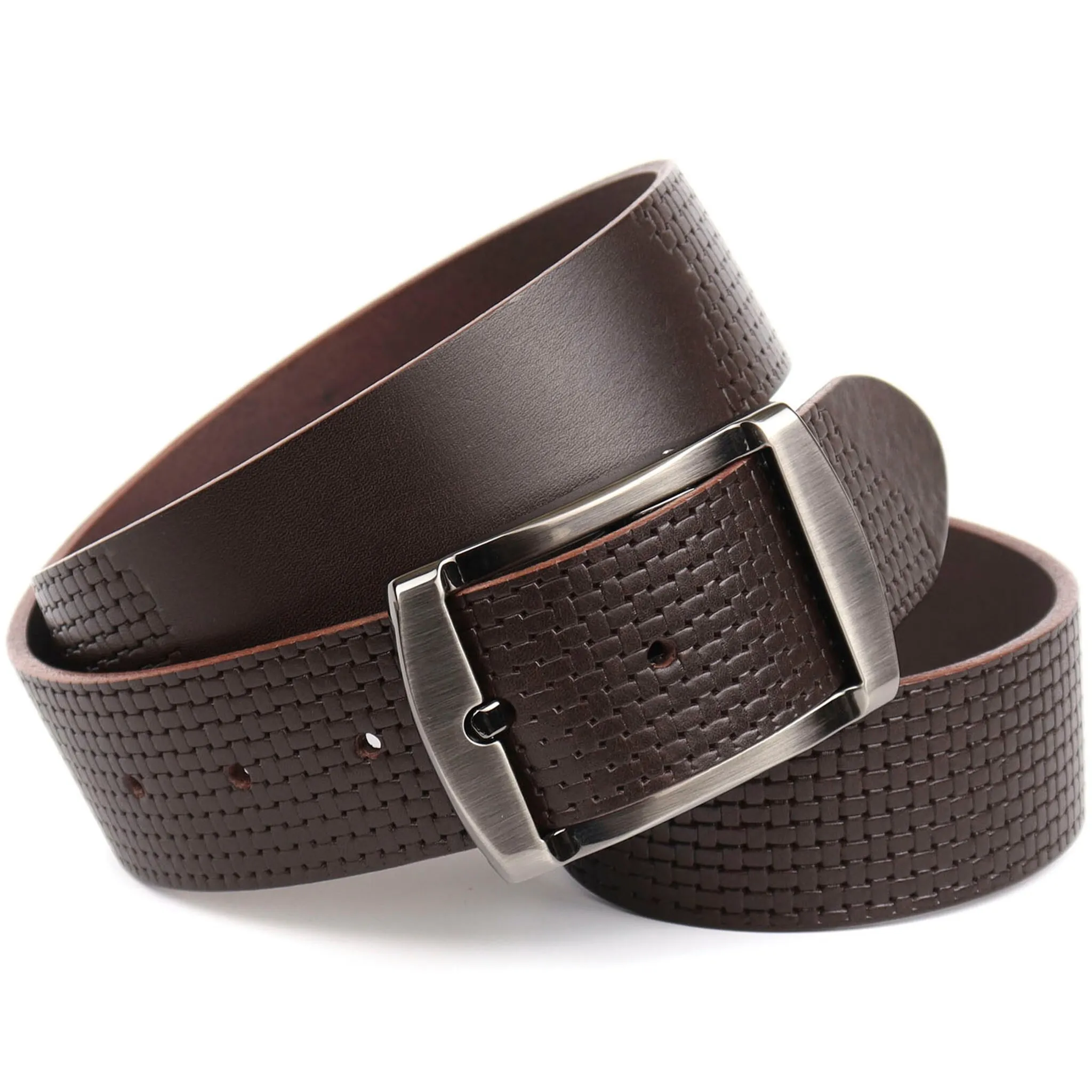 Ремень Anthoni Crown из натуральной кожи растительного дубления с плетеным тиснением, коричневый
Ремень Anthoni Crown из натуральной кожи растительного дубления с плетеным тиснением, коричневый