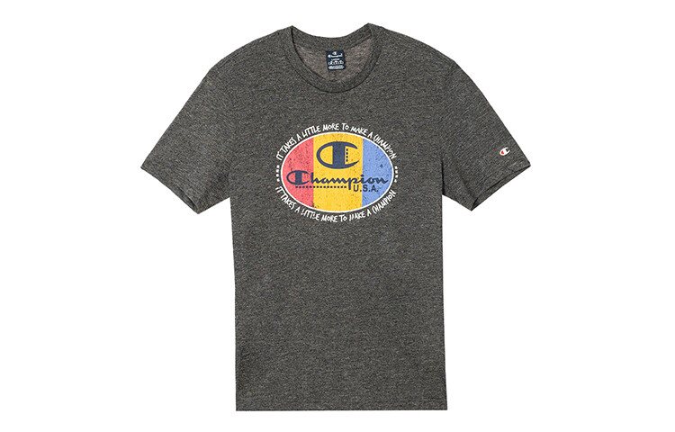 Футболка унисекс серая Champion, серый
Футболка унисекс серая Champion, серый