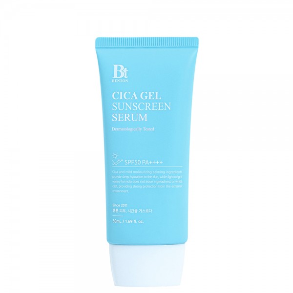 Солнцезащитный крем cica gel sunscreen serum spf50 pa++++ Benton, объем 50 мл
Солнцезащитный крем cica gel sunscreen serum spf50 pa++++ Benton, объем 50 мл