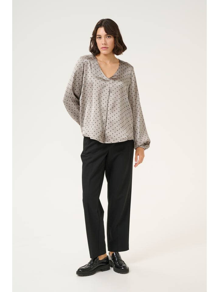 Блузка без рукавов KAluna, классический крой, цвет: серый с черным горошком Kaffe
Блузка без рукавов KAluna, классический крой, цвет: серый с черным горошком Kaffe