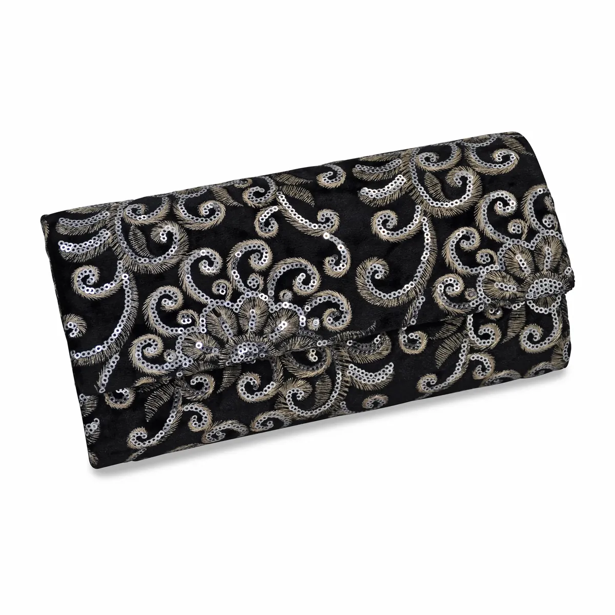 Вечерняя сумка Steuer "Черный бархат с орнаментом из пайеток", черный
Вечерняя сумка Steuer "Черный бархат с орнаментом из пайеток", черный