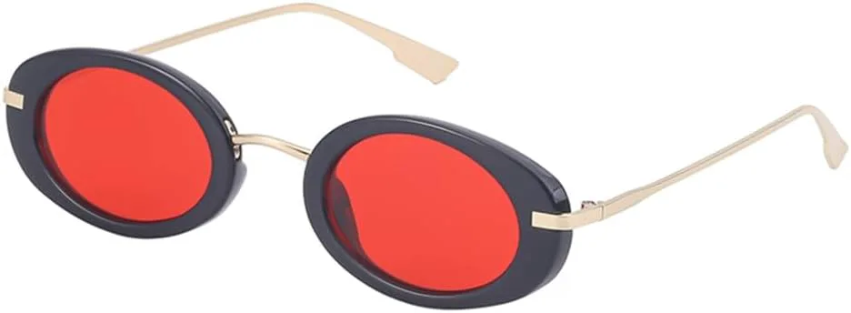 Ретро маленькие овальные солнцезащитные очки для женщин в стиле панк, винтажные солнцезащитные очки для мужчин с защитой от УФ-излучения UV400 HDUBFY, C2 Black Red
Ретро маленькие овальные солнцезащитные очки для женщин в стиле панк, винтажные солнцезащитные очки для мужчин с защитой от УФ-излучения UV400 HDUBFY, C2 Black Red