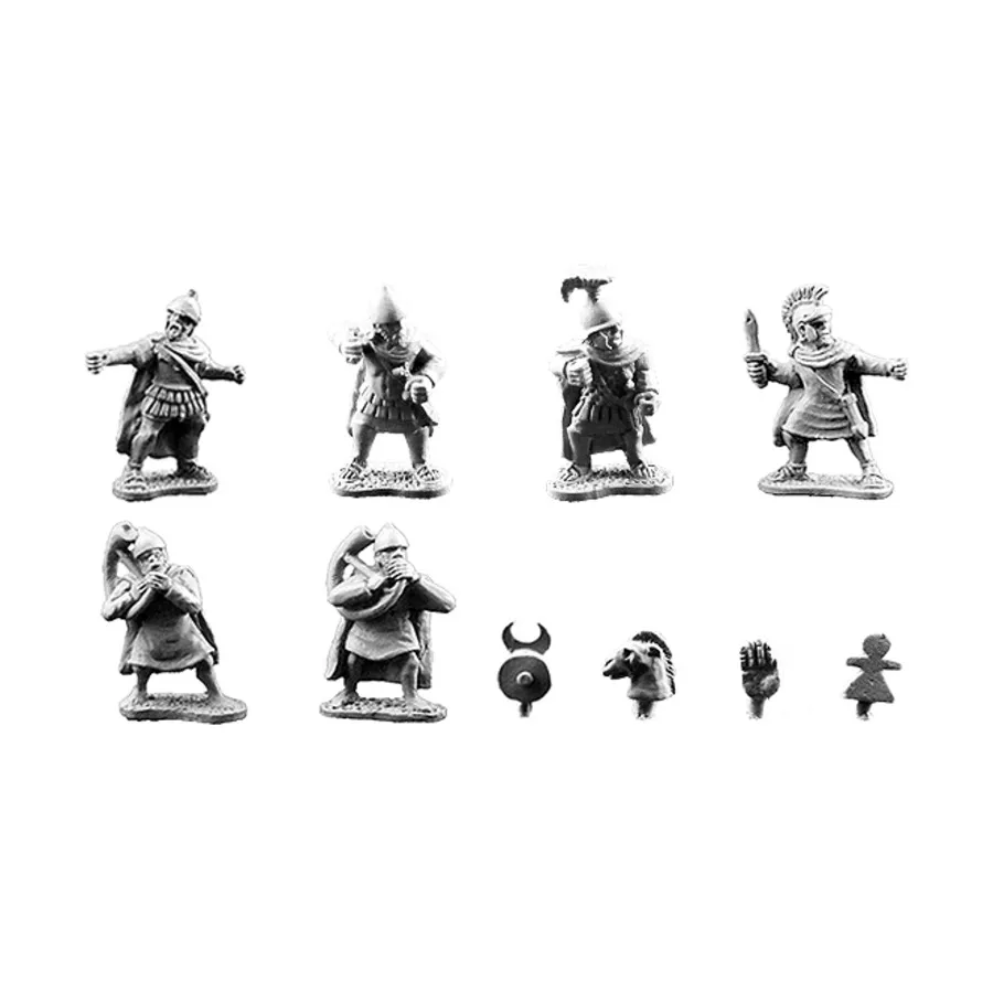Карфагенские музыканты и стандарты, Ancients - Carthaginian (15mm) (Xyston Miniatures)
Карфагенские музыканты и стандарты, Ancients - Carthaginian (15mm) (Xyston Miniatures)