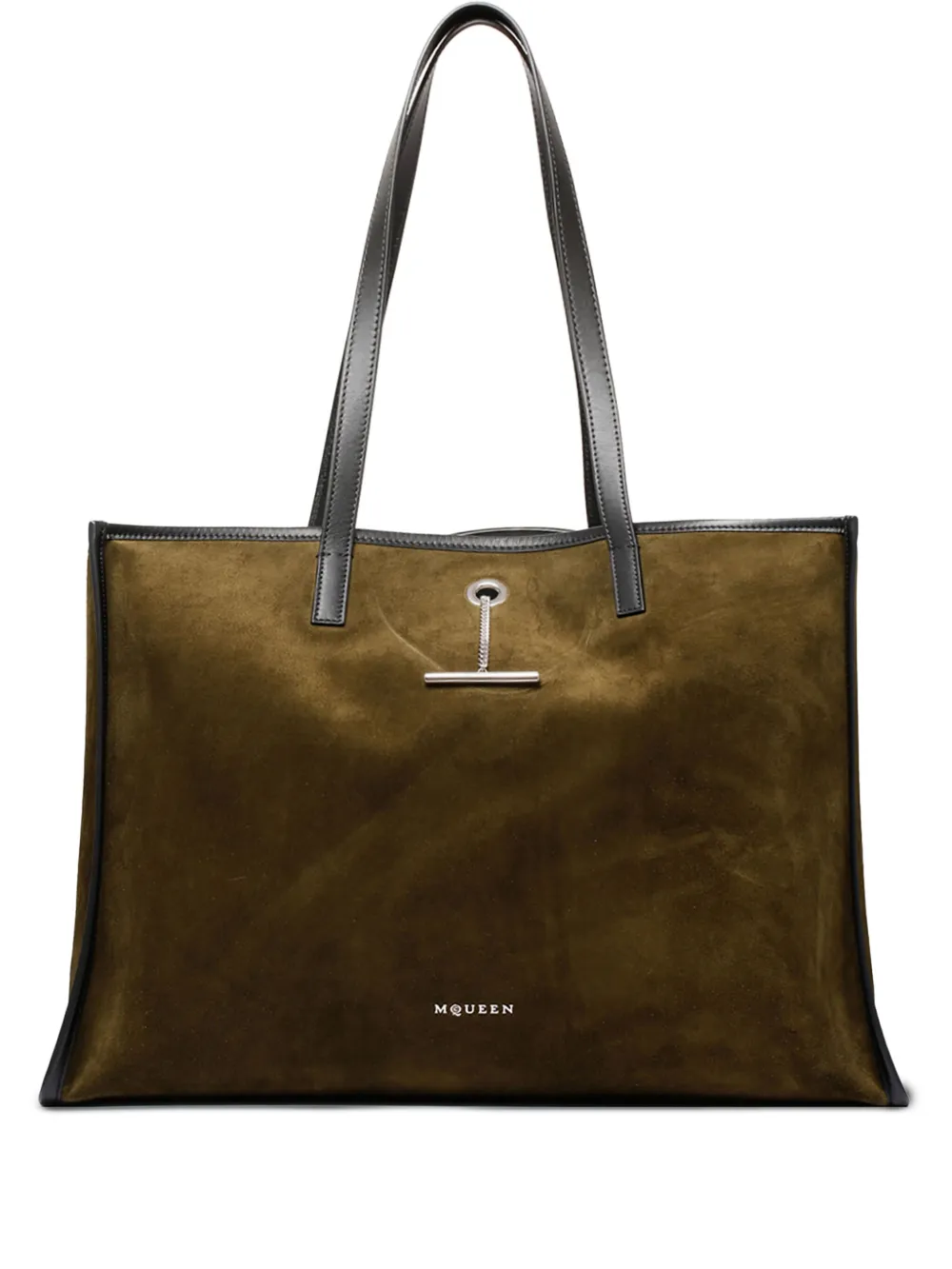 Сумка-тоут с подвеской Alexander McQueen, зеленый
Сумка-тоут с подвеской Alexander McQueen, зеленый