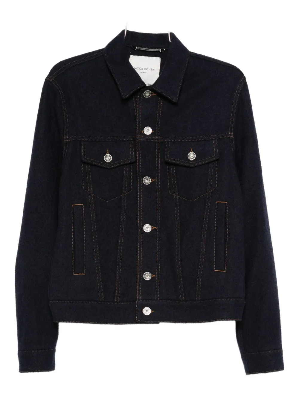 Джинсовая куртка с застежкой на пуговицы и карманом-клапаном JACOB COHEN, синий
Джинсовая куртка с застежкой на пуговицы и карманом-клапаном JACOB COHEN, синий