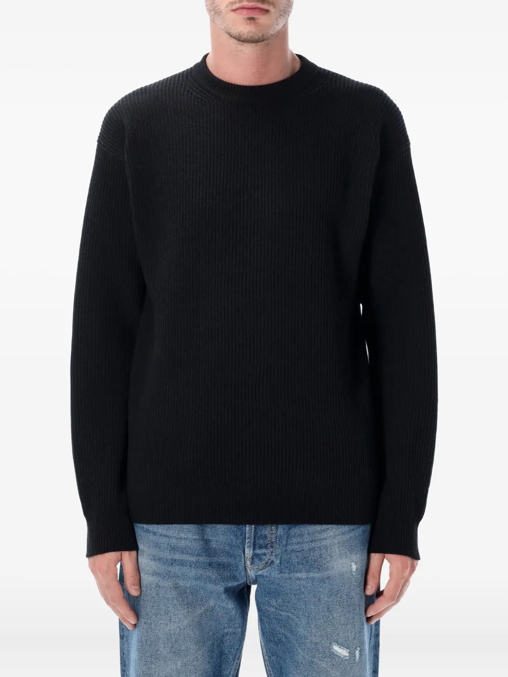 Джемпер с круглым вырезом Auralee, черный
Джемпер с круглым вырезом Auralee, черный