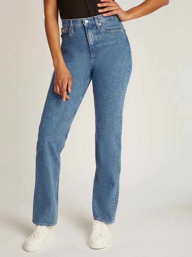 Прямые джинсы с высокой посадкой Calvin Klein, средний синий
Прямые джинсы с высокой посадкой Calvin Klein, средний синий