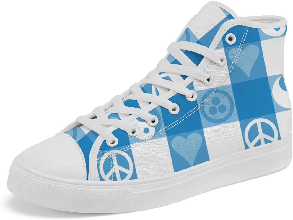 Кеды Peace высокие мужские и женские, клетчатые, на шнуровке, повседневные, для мужчин и женщин Chebing, синий
Кеды Peace высокие мужские и женские, клетчатые, на шнуровке, повседневные, для мужчин и женщин Chebing, синий