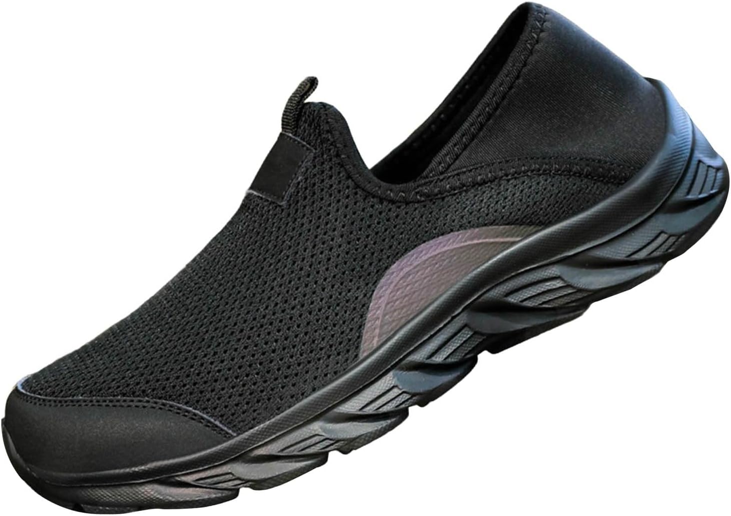 Мужские туфли слипоны-кроссовки, легкие, дышащие, для бега, удобные, противоскользящие, с поддержкой свода стопы Generic, черный
Мужские туфли слипоны-кроссовки, легкие, дышащие, для бега, удобные, противоскользящие, с поддержкой свода стопы Generic, черный
