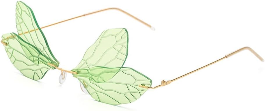 Солнцезащитные очки без оправы «Стрекоза» для женщин, модные солнцезащитные очки с крыльями для мужчин, забавные солнцезащитные очки для вечеринок, унисекс, уникальные очки WNCKSQ, C3green
Солнцезащитные очки без оправы «Стрекоза» для женщин, модные солнцезащитные очки с крыльями для мужчин, забавные солнцезащитные очки для вечеринок, унисекс, уникальные очки WNCKSQ, C3green