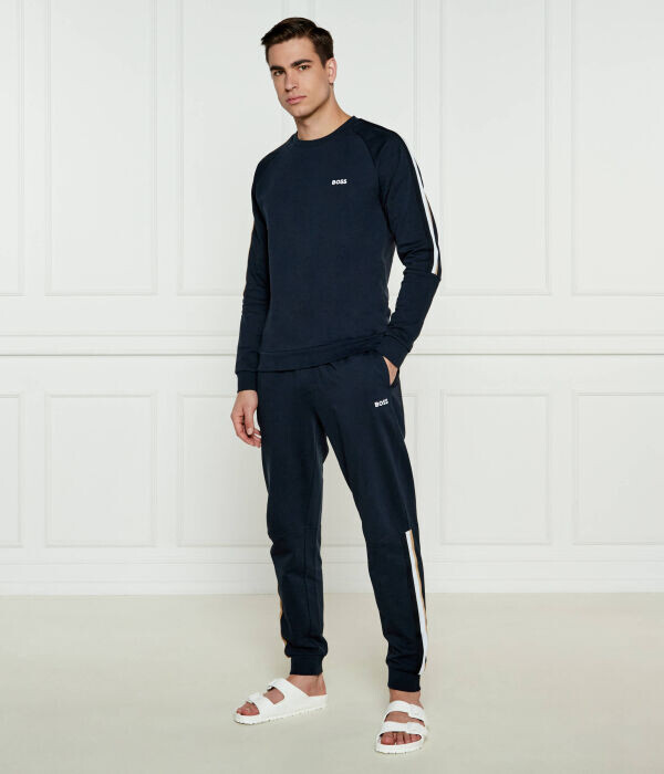 Спортивный костюм мужской Boss хлопковый, синий
Спортивный костюм мужской Boss хлопковый, синий