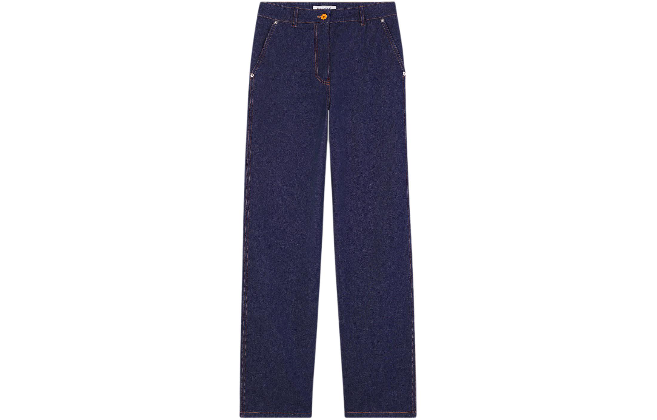 Прямые джинсы средней посадки Maison Kitsune, индиго
Прямые джинсы средней посадки Maison Kitsune, индиго