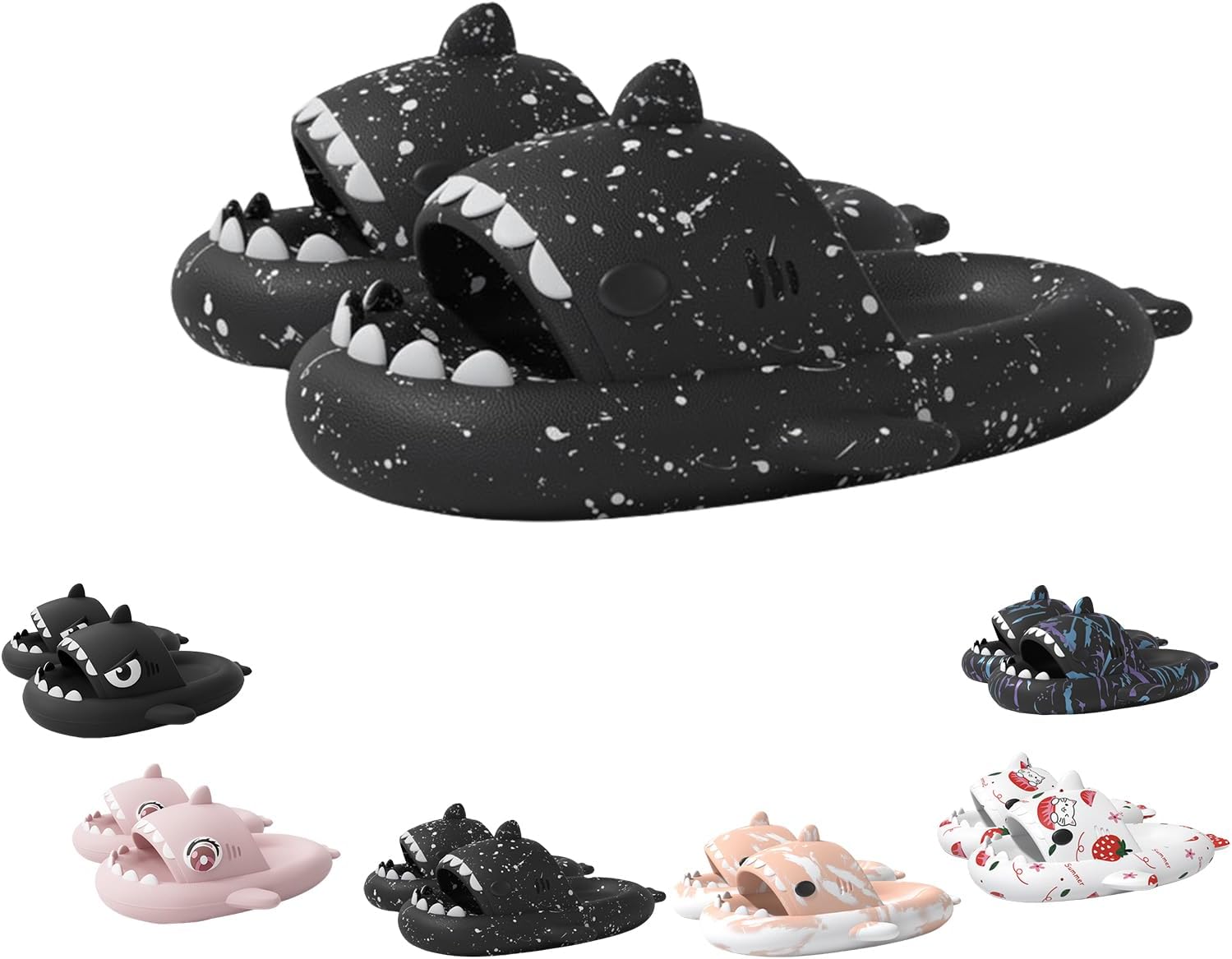 Шлепанцы с изображением акулы, рождественские шлепанцы с акулой, шлепанцы с акулой на Хэллоуин, мультяшные нескользящие шлепанцы с толстой подошвой для женщин и мужчин Generic, черный
Шлепанцы с изображением акулы, рождественские шлепанцы с акулой, шлепанцы с акулой на Хэллоуин, мультяшные нескользящие шлепанцы с толстой подошвой для женщин и мужчин Generic, черный