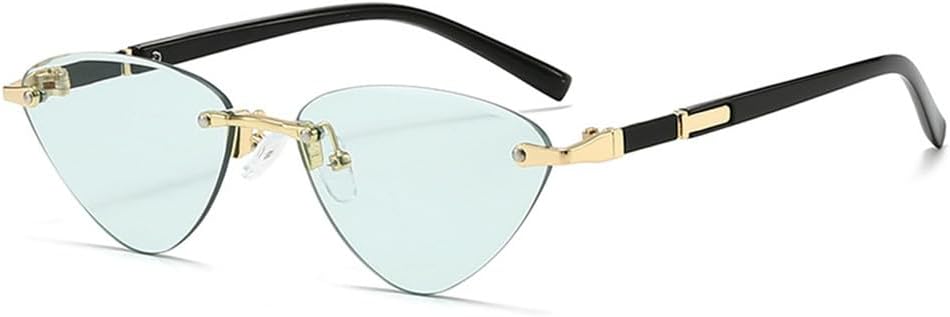 Модные солнцезащитные очки «кошачий глаз» для женщин, ретро-очки без оправы, металлические солнцезащитные очки, очки для вождения, защита от УФ-излучения UV400 KTUCN, Green
Модные солнцезащитные очки «кошачий глаз» для женщин, ретро-очки без оправы, металлические солнцезащитные очки, очки для вождения, защита от УФ-излучения UV400 KTUCN, Green