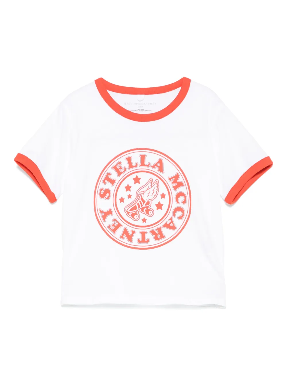 Футболка с логотипом Stella McCartney Kids, белый 
Футболка с логотипом Stella McCartney Kids, белый