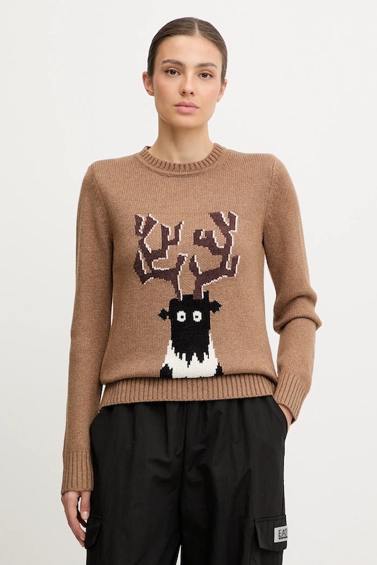 Свитер из смесовой шерсти Ea7 Emporio Armani, коричневый
Свитер из смесовой шерсти Ea7 Emporio Armani, коричневый