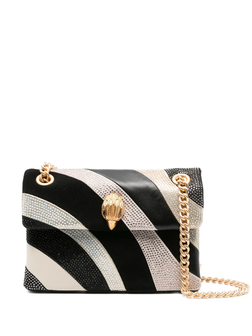 Мини-сумка Kensington через плечо, украшенная кристаллами Kurt Geiger London, черный 
Мини-сумка Kensington через плечо, украшенная кристаллами Kurt Geiger London, черный