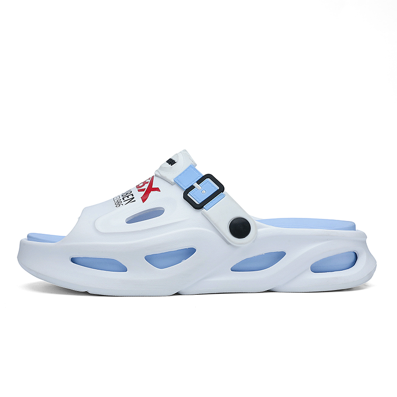 Сандалии-слайдеры с противоскользящей подошвой и износостойкими подошвами для мужчин RENBEN, White Blue
Сандалии-слайдеры с противоскользящей подошвой и износостойкими подошвами для мужчин RENBEN, White Blue