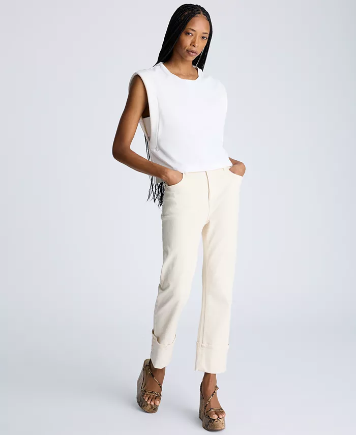 Женский топ-облегающий Kenneth Cole, белый 
Женский топ-облегающий Kenneth Cole, белый