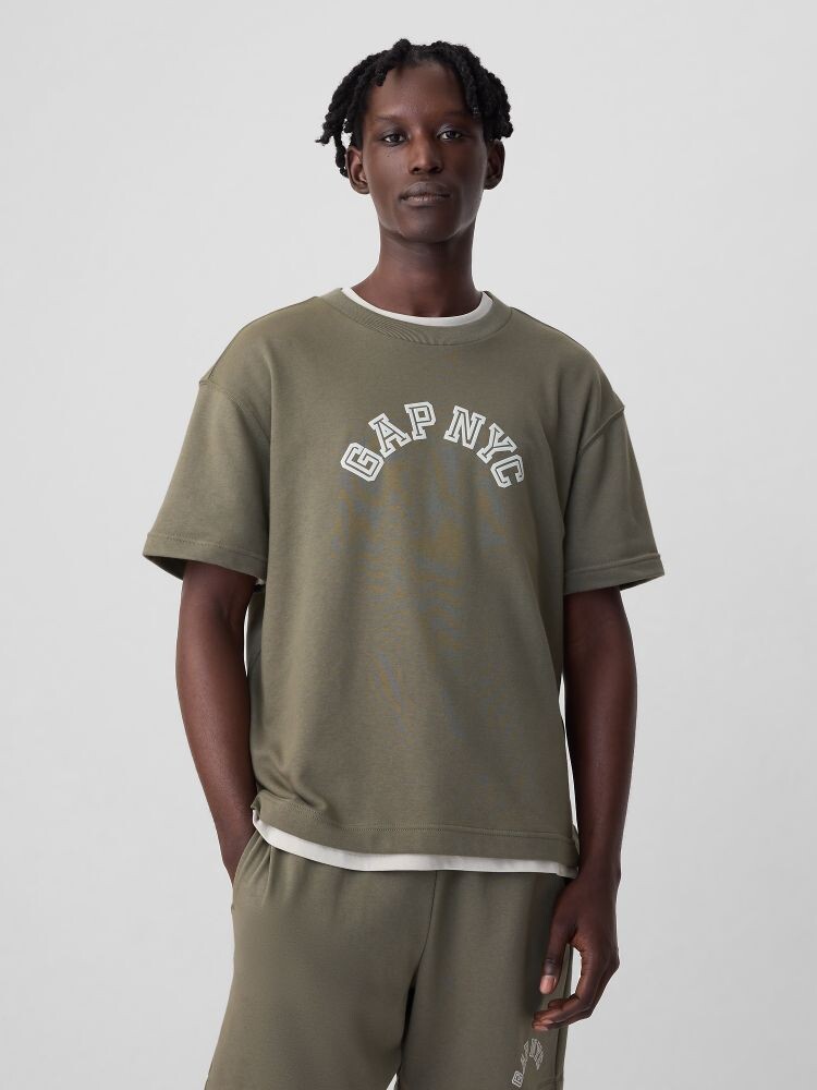 Толстовка с короткими рукавами Gap, зеленый
Толстовка с короткими рукавами Gap, зеленый