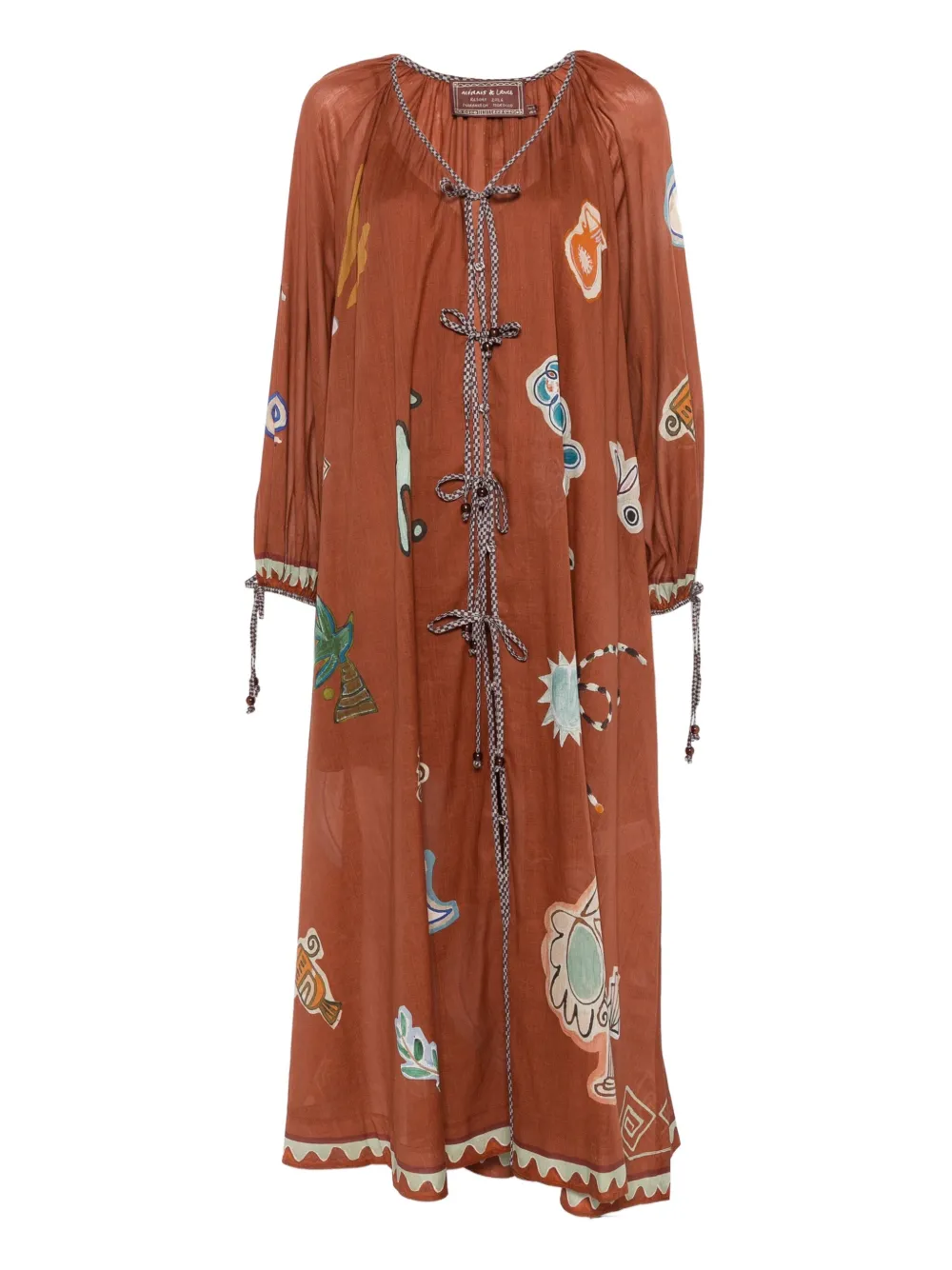 Миди-платье с завязками X LRNLE Alemais, коричневый
Миди-платье с завязками X LRNLE Alemais, коричневый