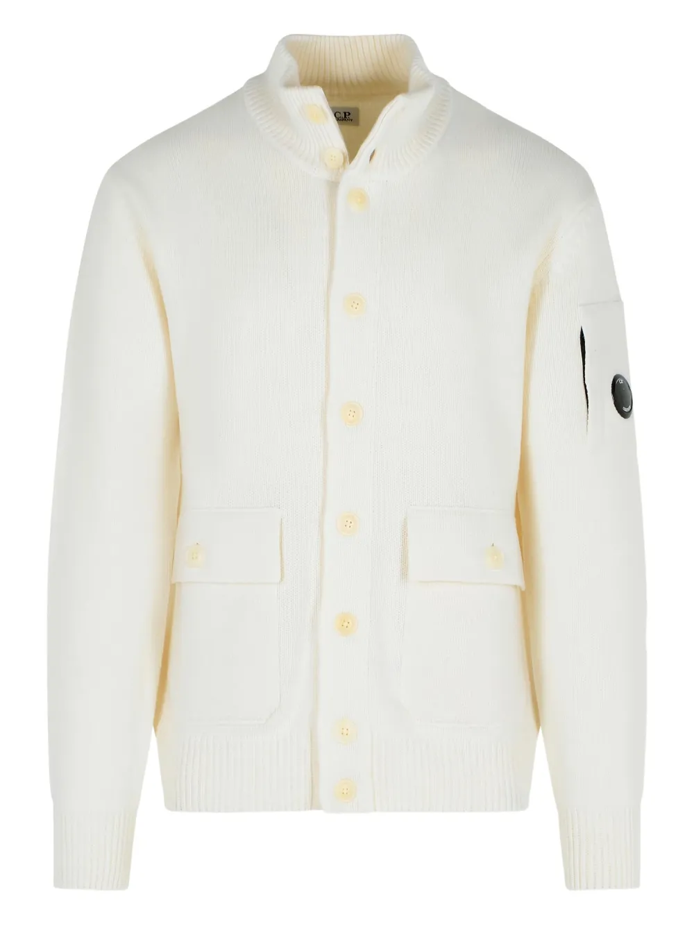 Кардиган с отделкой в области линзы C.P. Company, белый
Кардиган с отделкой в области линзы C.P. Company, белый