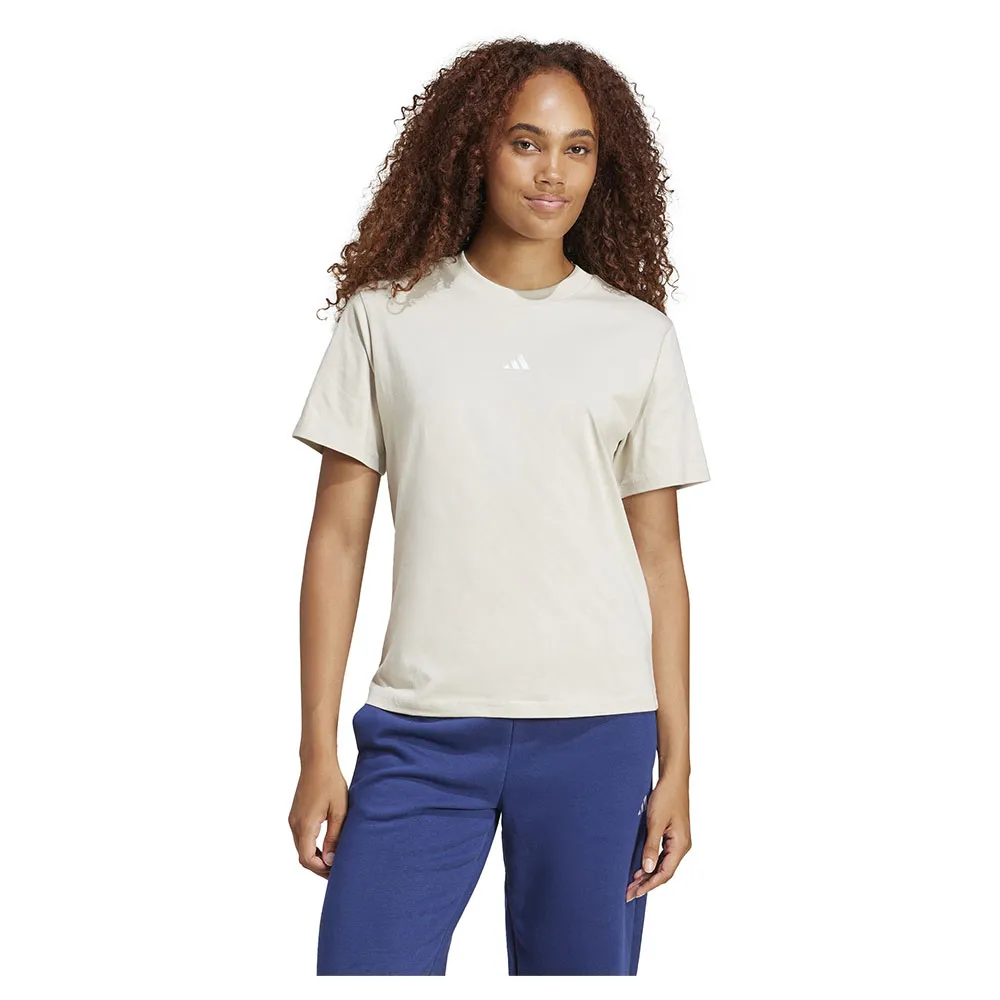 Футболка с коротким рукавом adidas Essentials Small Logo Cotton, белый 
Футболка с коротким рукавом adidas Essentials Small Logo Cotton, белый