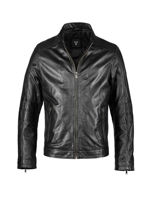 Кожаная куртка His, черный
Кожаная куртка His, черный