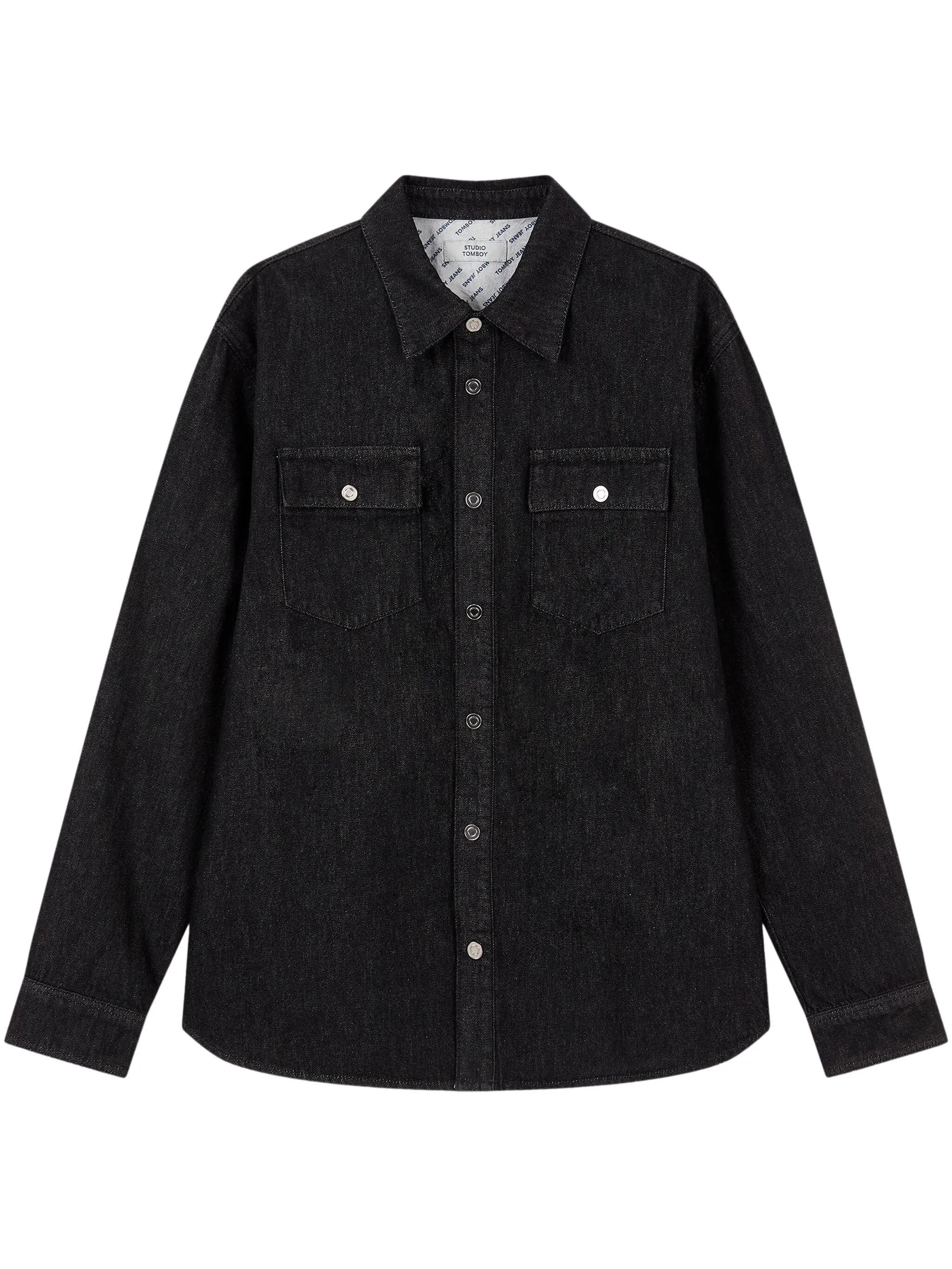 Рубашка из смесового хлопка Studio Tomboy, черный
Рубашка из смесового хлопка Studio Tomboy, черный