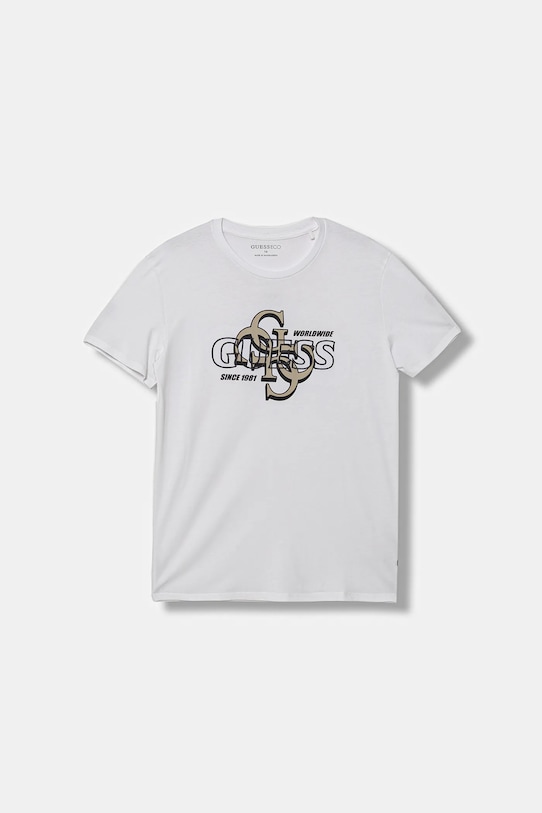 Детская хлопковая футболка Guess, белый
Детская хлопковая футболка Guess, белый