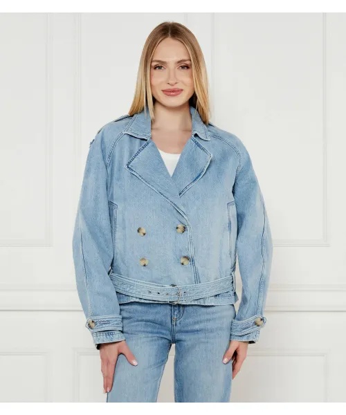 Джинсовая куртка c_dnm Regular fit Boss Orange, синий 
Джинсовая куртка c_dnm Regular fit Boss Orange, синий