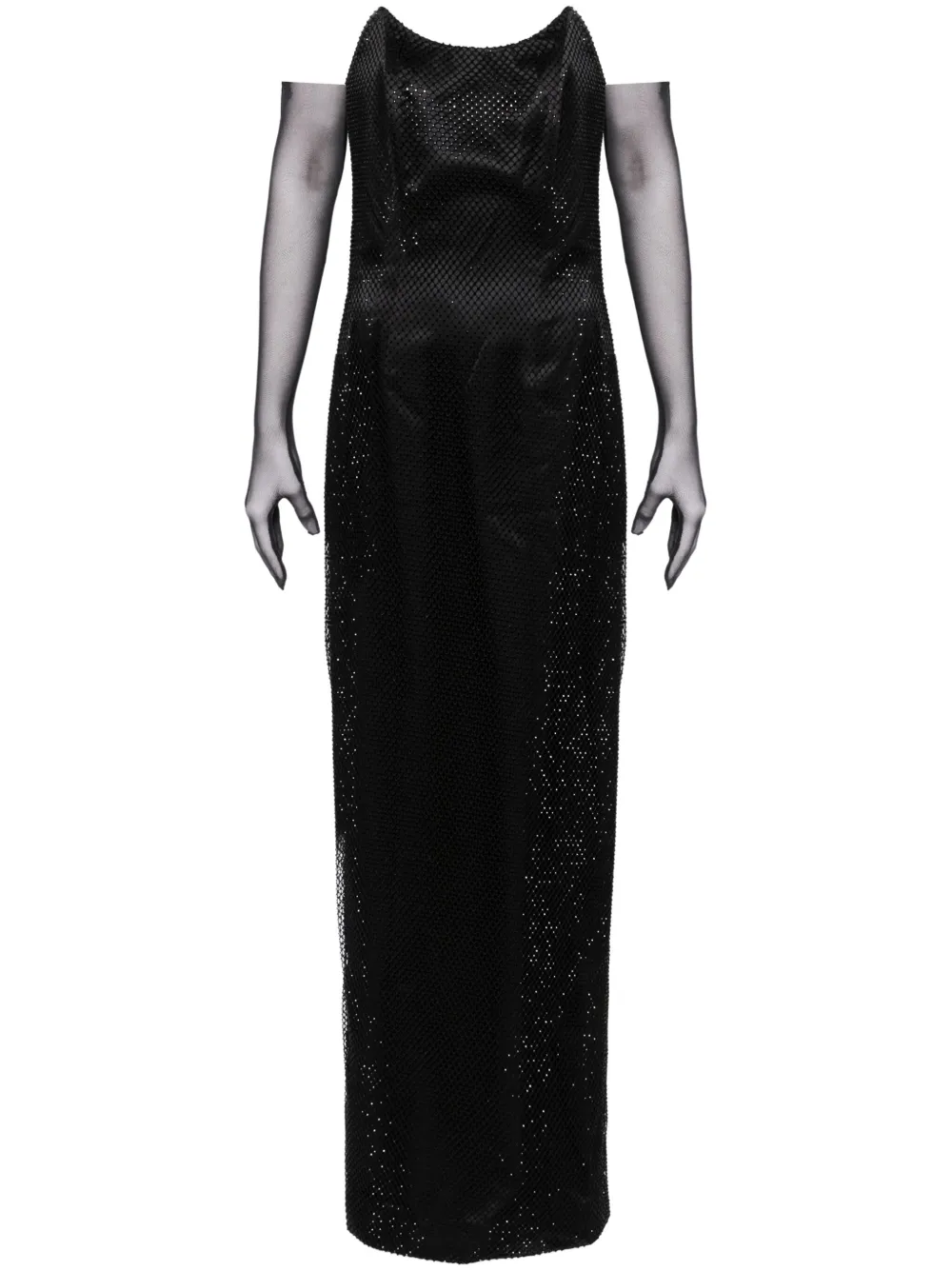 Платье без бретелей со стразами BAZZA ALZOUMAN, черный
Платье без бретелей со стразами BAZZA ALZOUMAN, черный