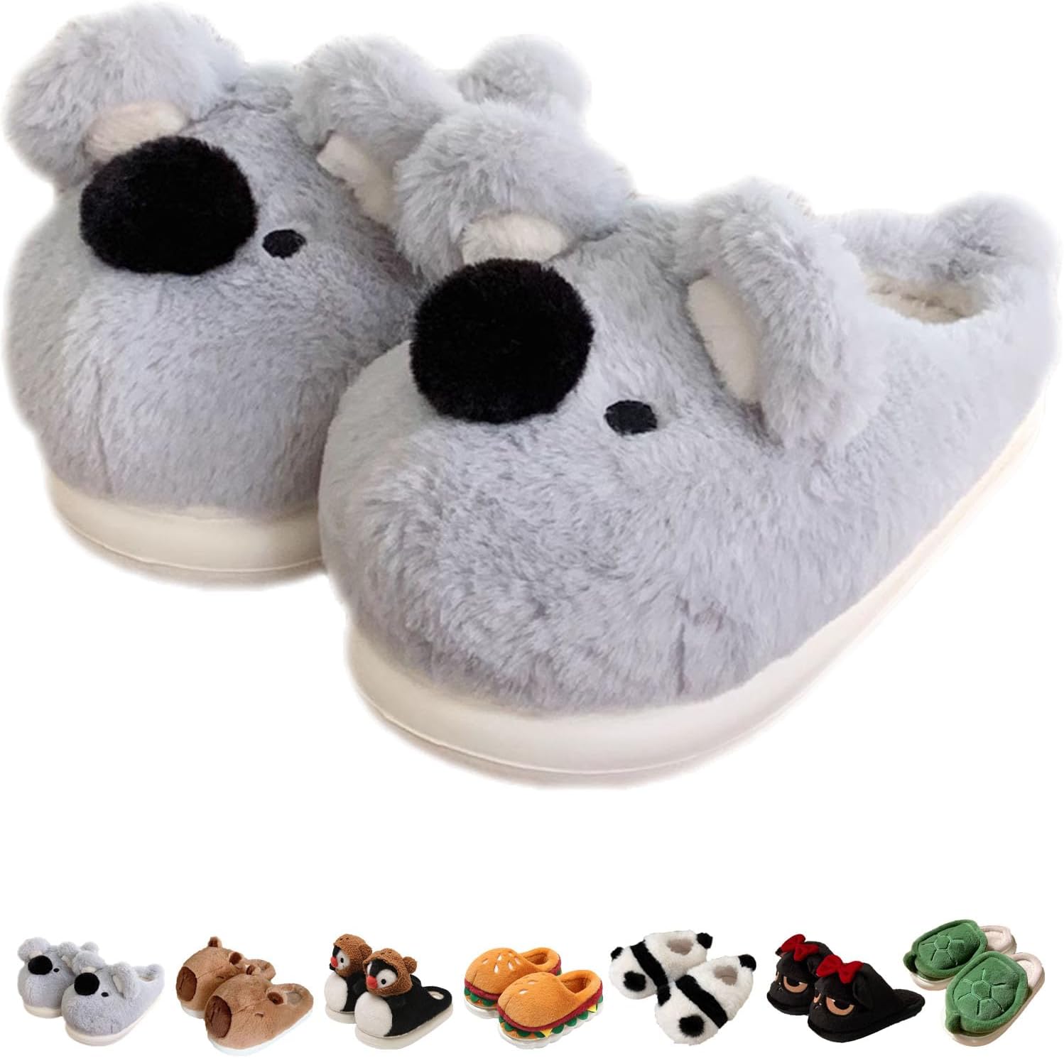 Тапочки Jfxgjuv Koala, милые плюшевые тапочки в виде животных для женщин и мужчин: носорог, енот, ленивец, пингвин, панда, кот. Мягкие тапочки с эффектом памяти, теплые и пушистые для зимы, для дома и улицы, серый
Тапочки Jfxgjuv Koala, милые плюшевые тапочки в виде животных для женщин и мужчин: носорог, енот, ленивец, пингвин, панда, кот. Мягкие тапочки с эффектом памяти, теплые и пушистые для зимы, для дома и улицы, серый